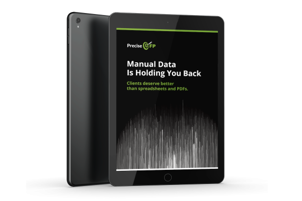 PreciseFP modern data mockup dark small